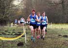 Fast pack leaders Richard Morrell, Ross Floyd (both Morpeth) and Oliver james (Sunderland Harriers) senior mens NEHL, Wallington Hall. Photo: David T. Hewitson/Sports for All Pics